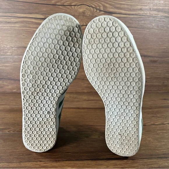 adidas Gazelle Green and White Sneakers - Picture 8 of 12